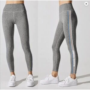 NEW Spiritual Gangster XS High Waisted Leggings Intent 7/8 Heathered Gray NWT B